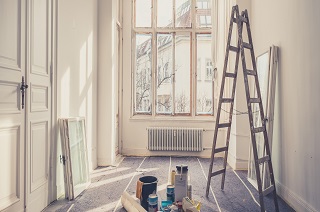 renovation - apartment during restoration - home improvement